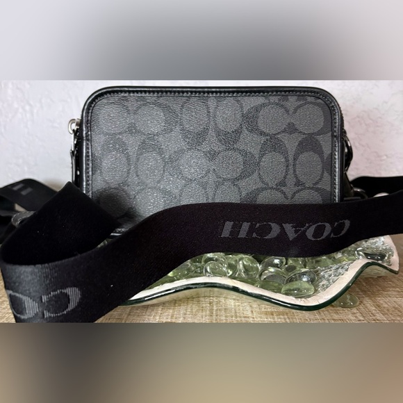 Coach Black and Gray Signature Crossbody Bag-NWOT! - Picture 2 of 8